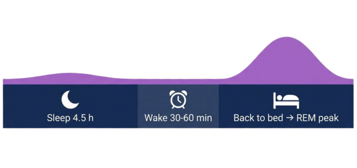 Wake Back to Bed schedule chart 